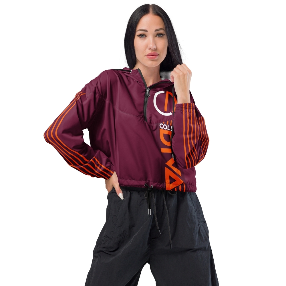 Cold Diva Crop Windbreaker Jacket